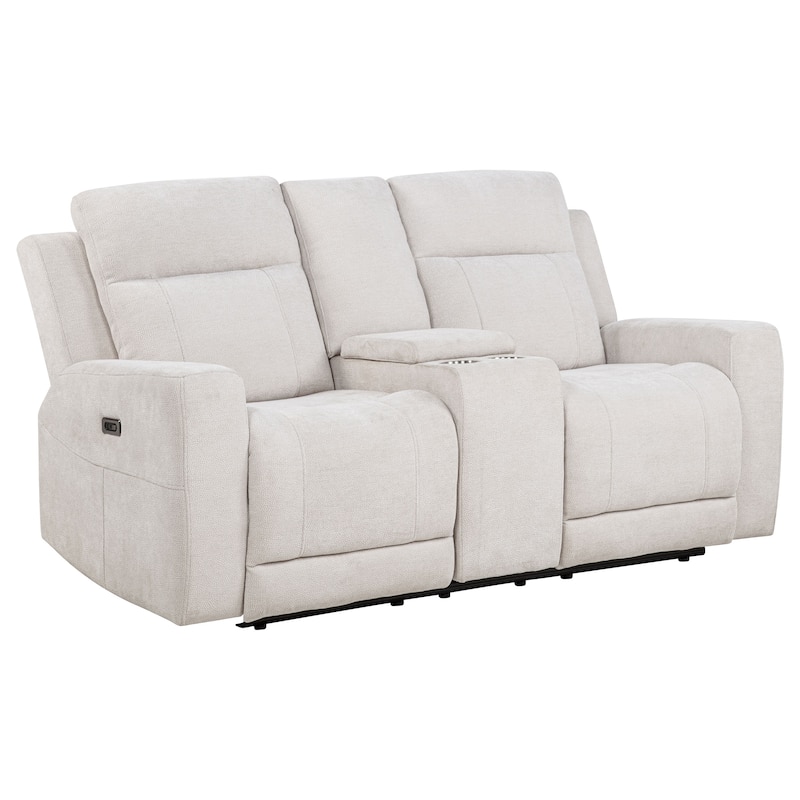 Kennett Chenille Upholstered Power Reclining Loveseat