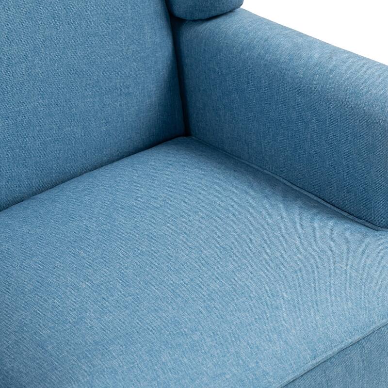 Elegant Living Room Wing Back Arm Chair Upholstered Accent Chair