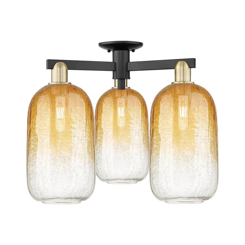 Innovations Lighting Downtown Urban - Brookhaven Cloche - 3 Light 25" Semi-Flush Mount