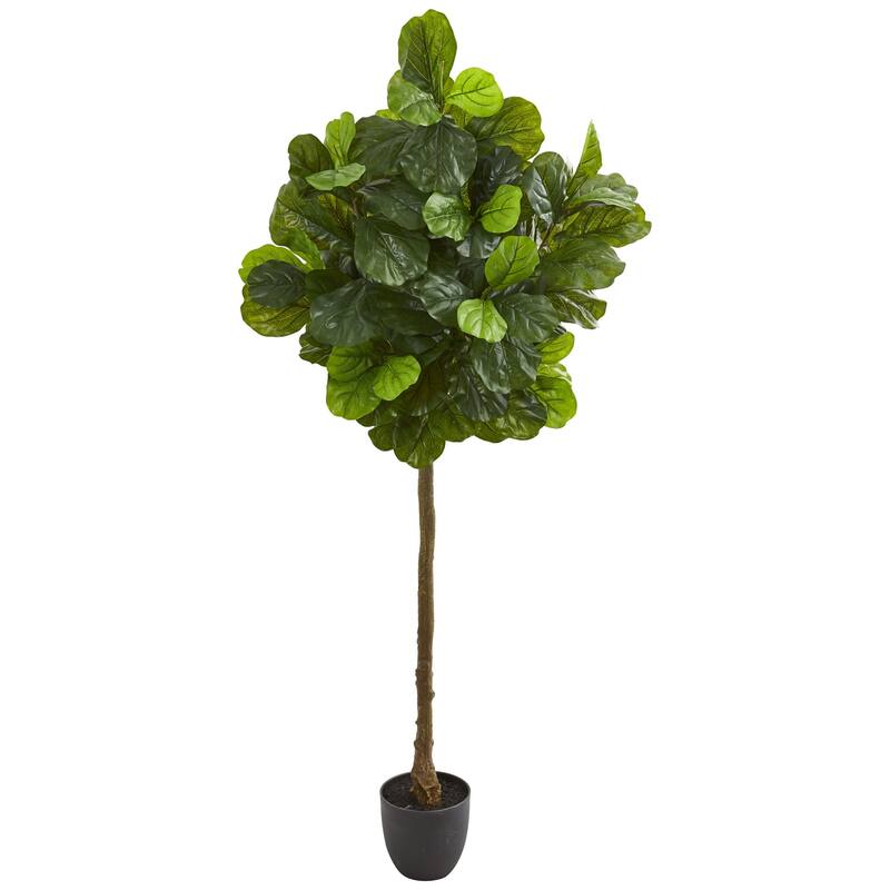 6 Ft Artificial Tree Modern Design Real Touch Indoor Decor - Green - 61 Inches and Over