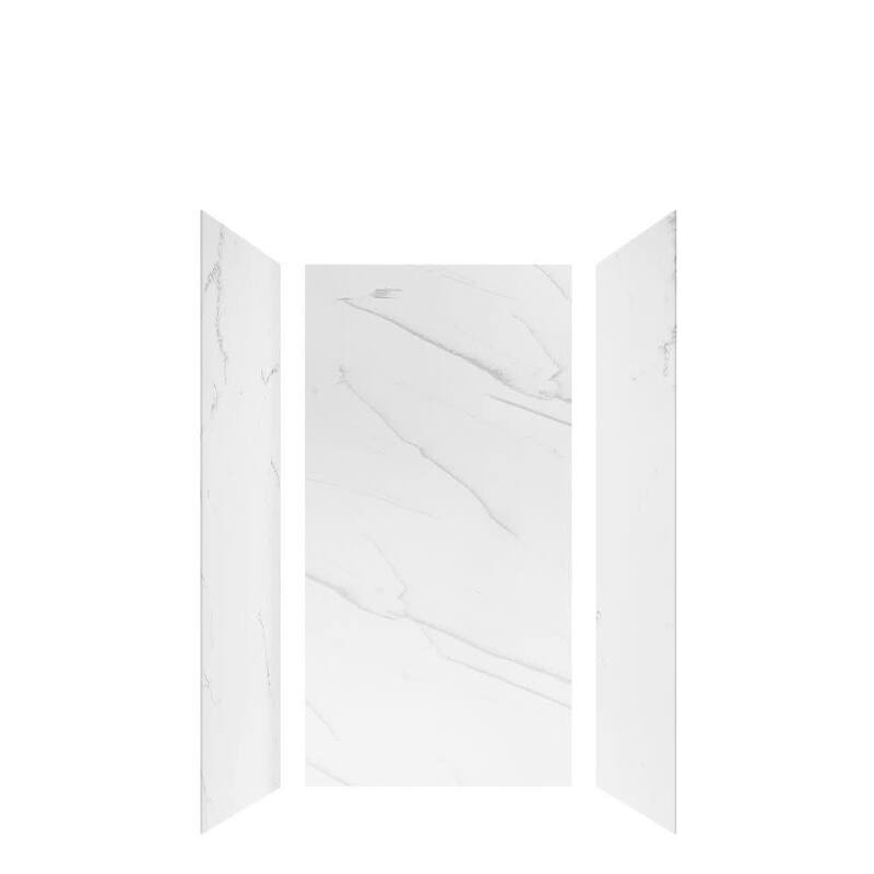 Transolid LWK363672 Lusso 72" H x 36" W x 36" D Three Wall Alcove