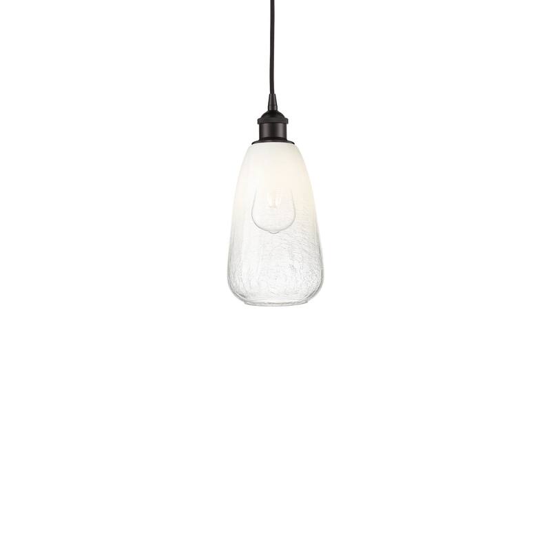 Innovations Lighting 616-1P-13-6 Brookhaven Almond Pendant Brookhaven - Oil Rubbed Bronze / Opal