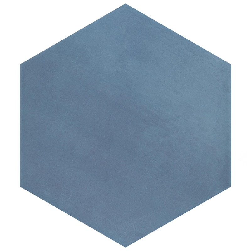 Merola Tile Horizon Hex Azul 7-3/4" x 9" Porcelain Floor and Wall Tile - Case (24 Tiles)