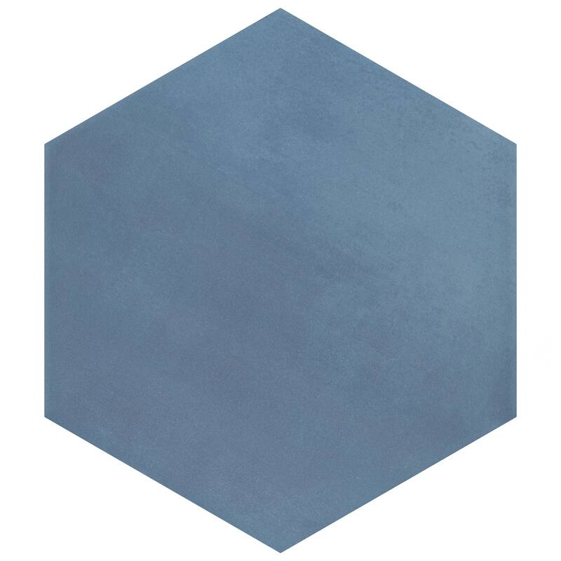 Merola Tile Horizon Hex Azul 7-3/4" x 9" Porcelain Floor and Wall Tile