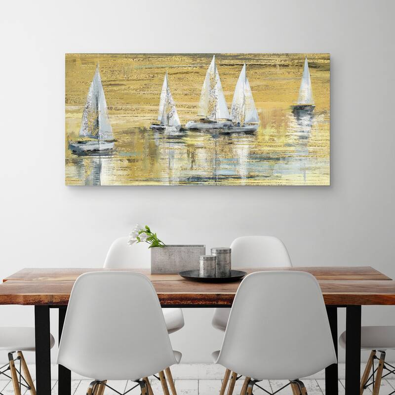 Golden Sail by Studio Arts Canvas Art Print