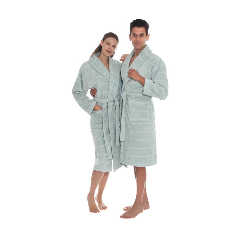 Ozan Premium Home Mirage Bathrobes Collection 100% Turkish Cotton Unisex Terry Cloth Bathrobe