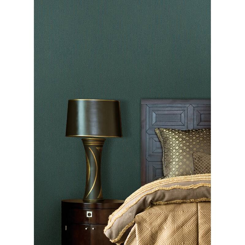 Advantage Melvin Teal Stria Wallpaper