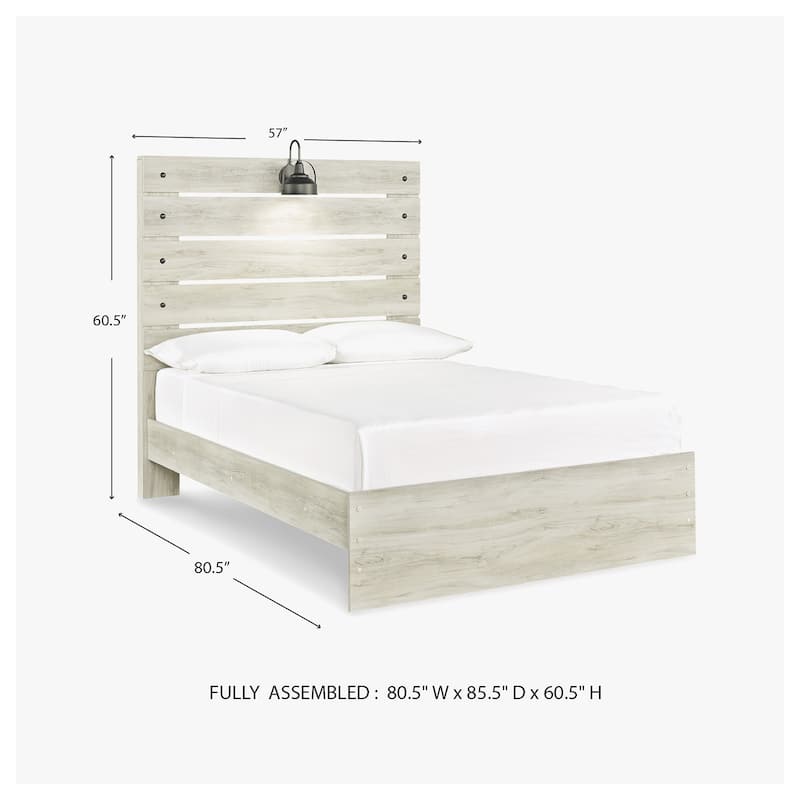 Cambeck Whitewash Panel Bed