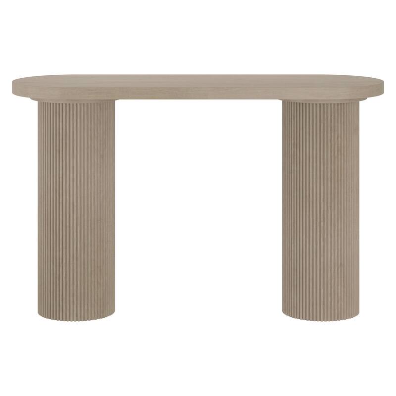 Isa 55" Wide Oval Fluted Console Table - 55" Wide