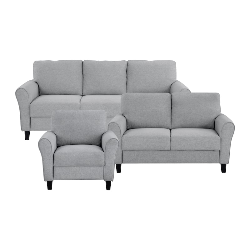 Diboll 3-Piece Living Room Set - Dark Grey