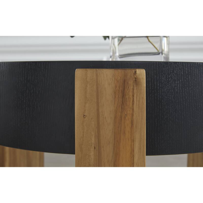 Signature Design by Ashley Breenmore Black/Brown Table (Set of 2) - 43.5" W x 43.5" D x 18" H