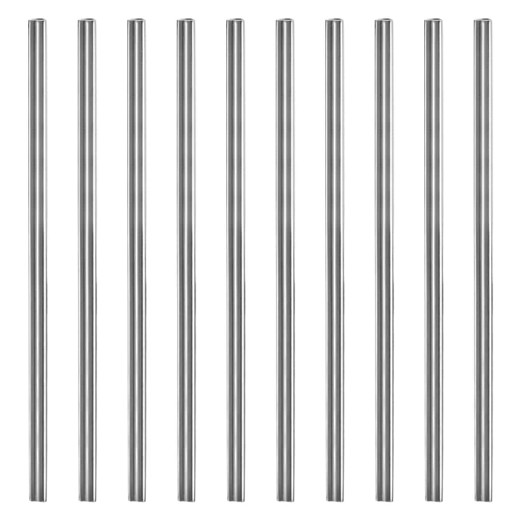 8.5" Heart Shape Stainless Steel Straws Reusable Metal Straw