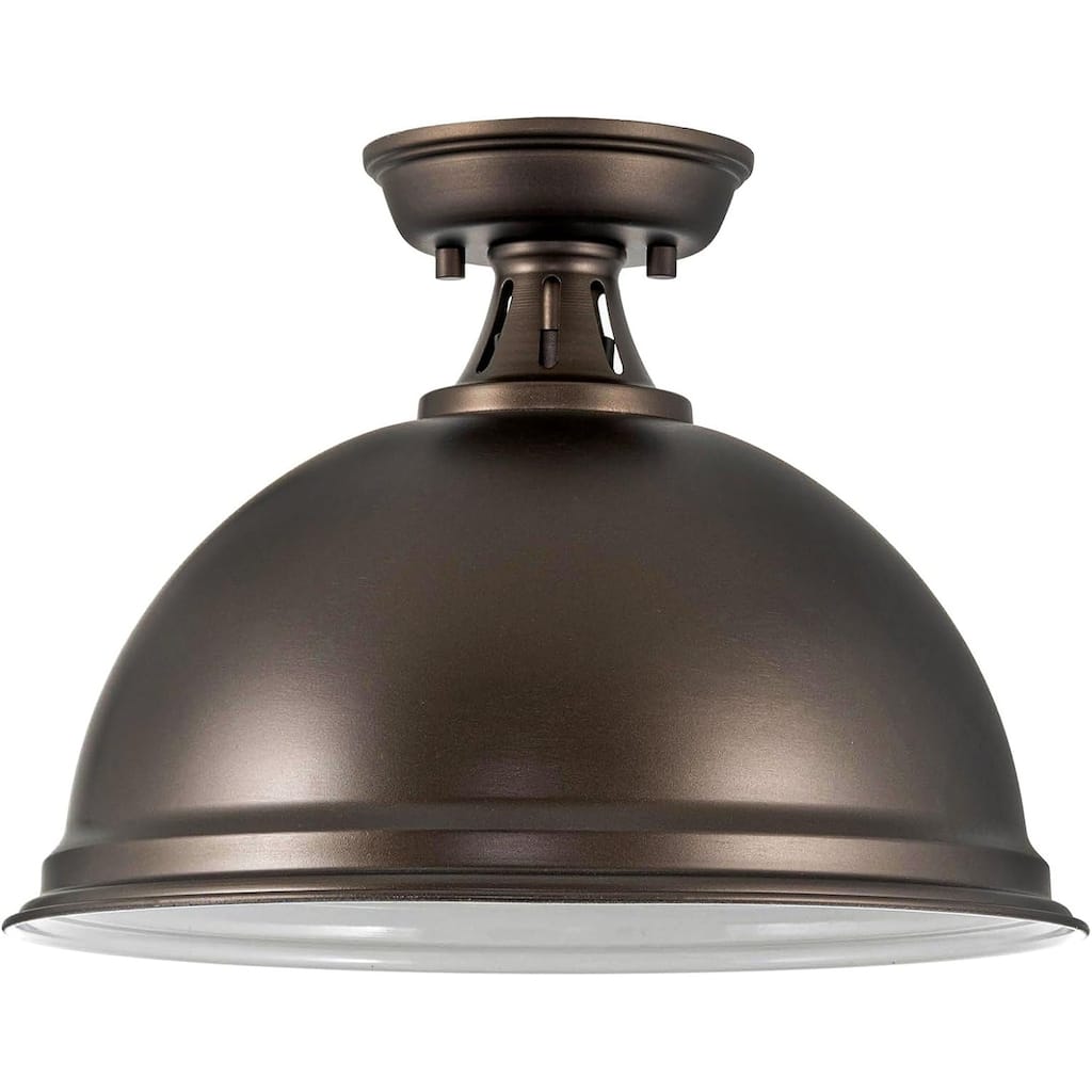 14 inch industrial ceiling light bronze hallway light metal flush mount light