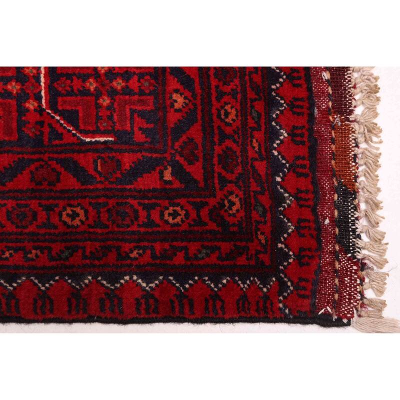 ECARPETGALLERY Hand-knotted Finest Khal Mohammadi Red Wool Rug - 4'11 x 6'6