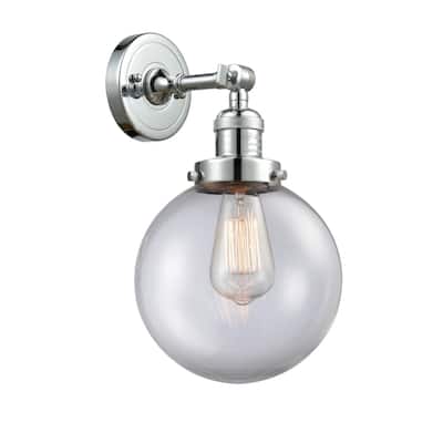 Innovations Lighting Beacon Single Light 14" Tall Bathroom Sconce with
