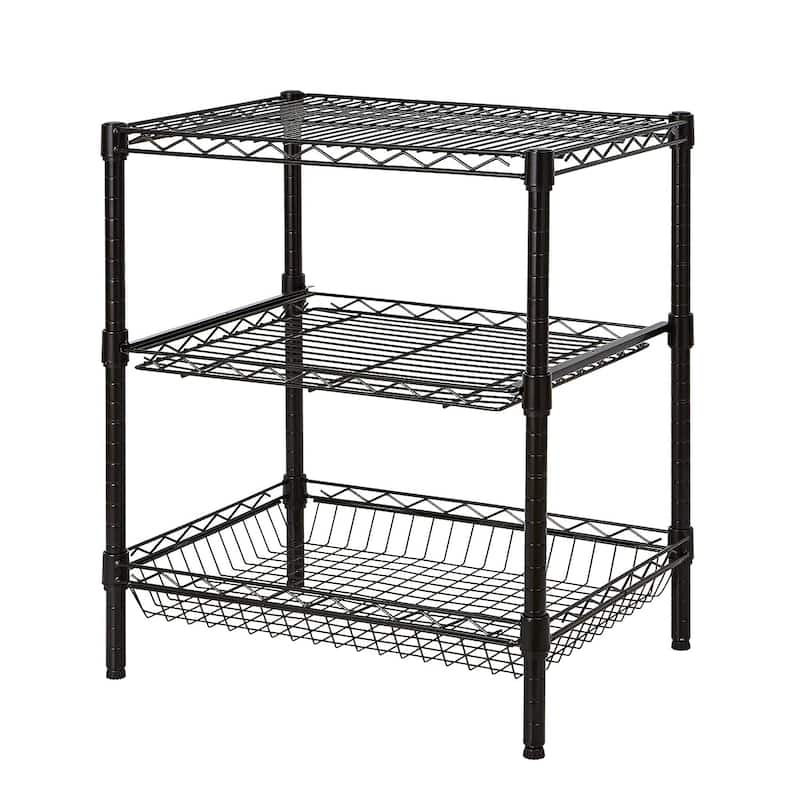 Suprima® Double Height Fridge Stand by DormCo - Black