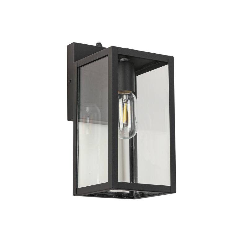 Black Waterproof Dusk to Dawn Sensor Outdoor Wall Light