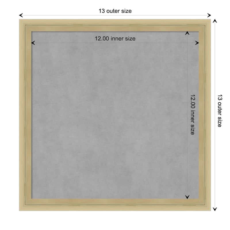 Amanti Art Lucie Champagne Framed Magnetic Board - Board Size 12x12