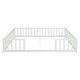 preview thumbnail 45 of 52, Twin Size Wood Double Floor Bed with Guardrails For Toddlers