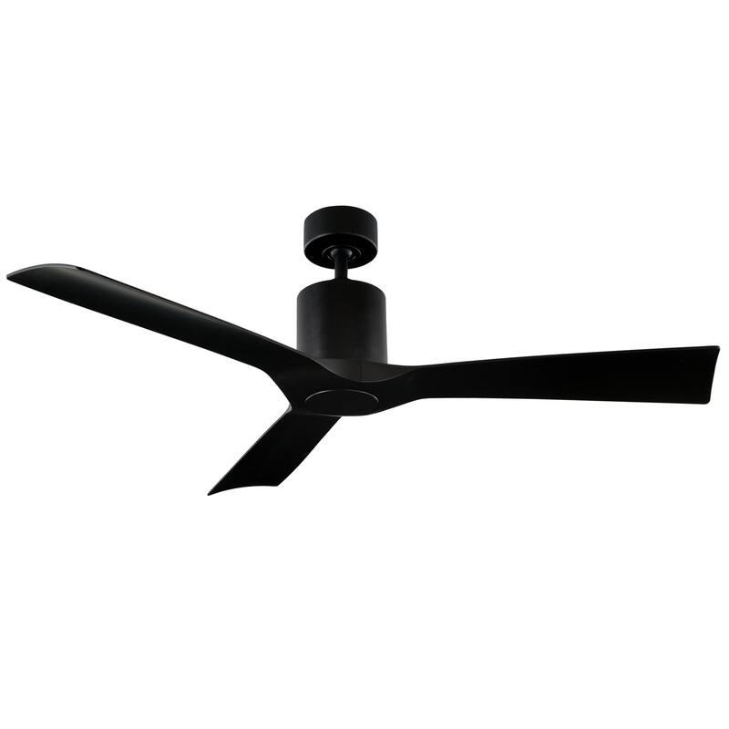Aviator 54 Inch Three Blade Indoor / Outdoor Smart Ceiling Fan with Six Speed DC Motor in Graphite Finish.