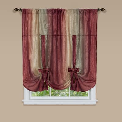 Achim Ombre Window Curtain Tie-up Shade