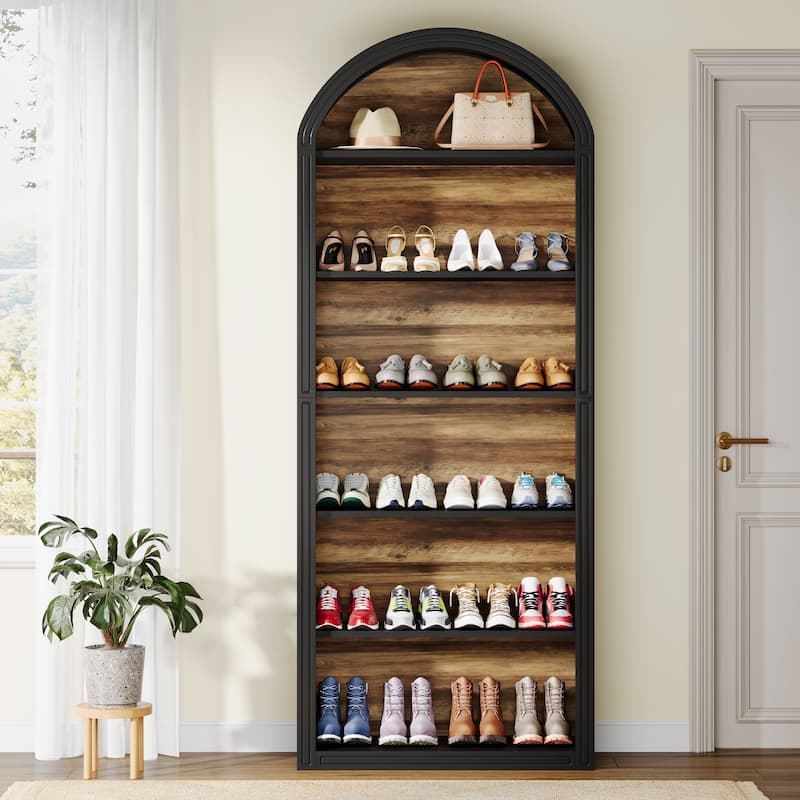 Tall Shoe Storage Cabinet for Entryway