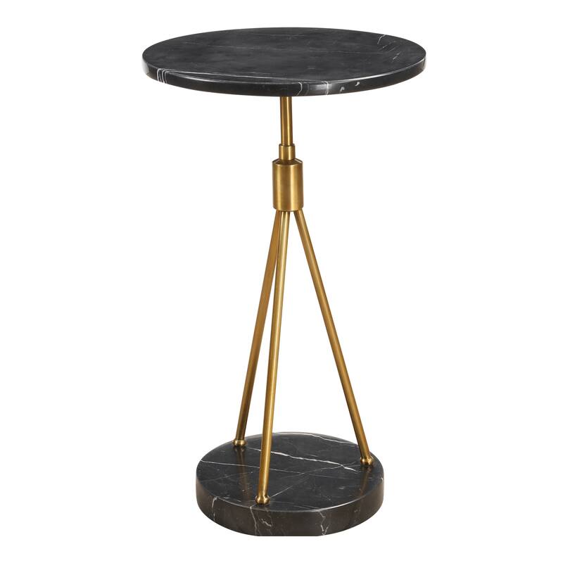 Marble End Accent Table - 24" - Black