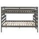 preview thumbnail 6 of 17, Wood Twin XL over Queen Bunk Bed with Ladder