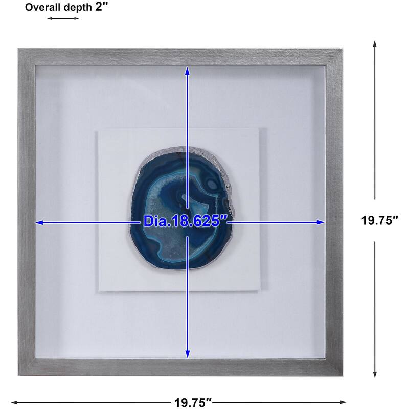 Uttermost 04226 Kalia 19-3/4" x 19-3/4" Framed Decorative Panel