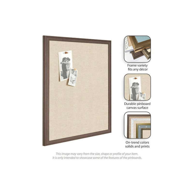 Kate and Laurel Pinboard Neutral Linen