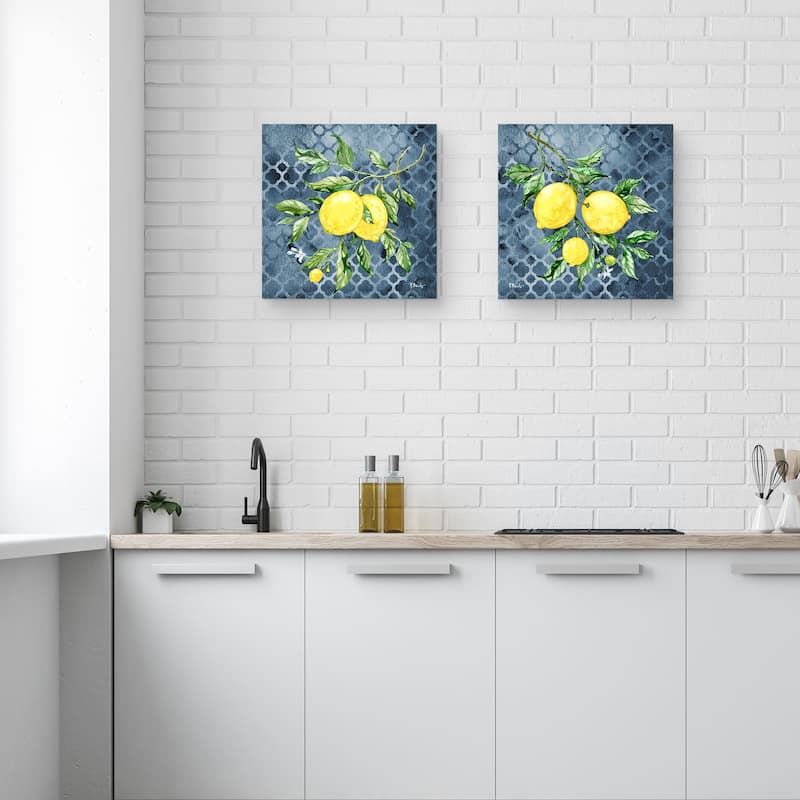 Sicilian Lemons by Paul Brent S/2 by Paul Brent Canvas Art Prints