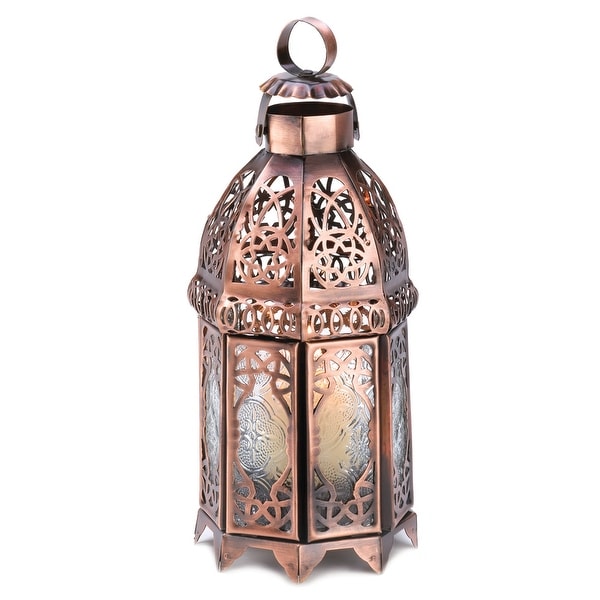 Interior Copper Moroccan Candle Lamp