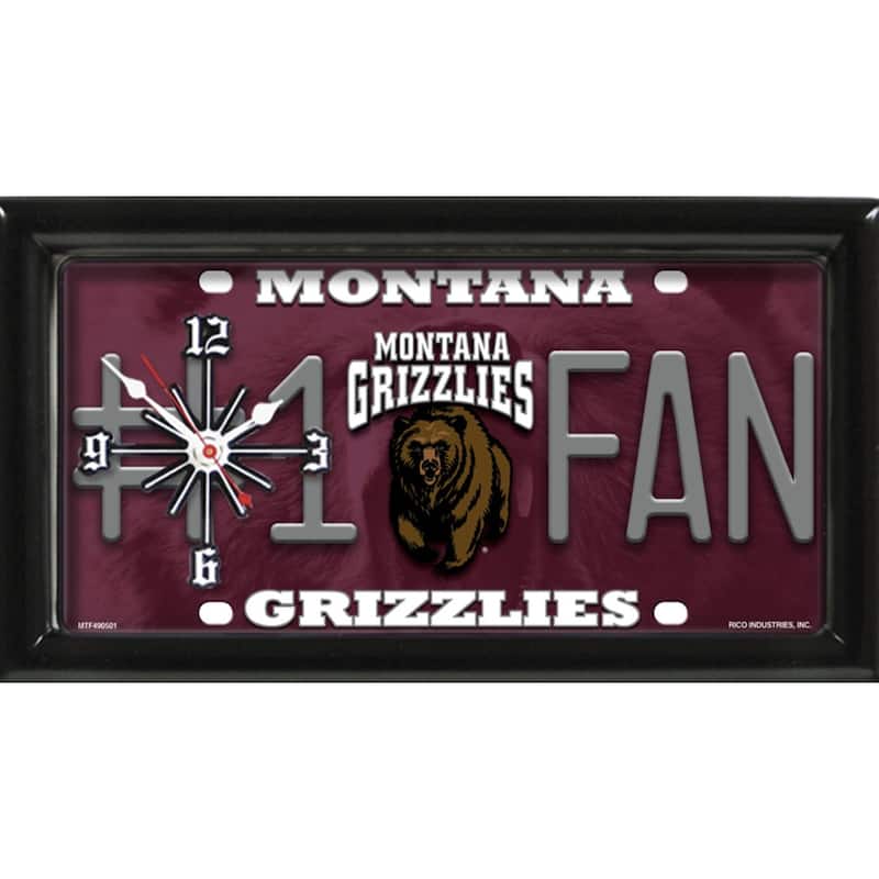 Montana Grizzlies Clock