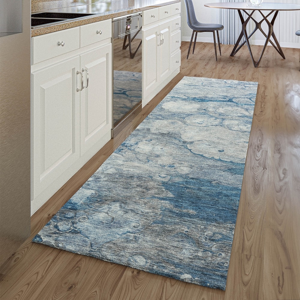 Premium Washable Super Soft Contemporary Ripples Mayfield Rug