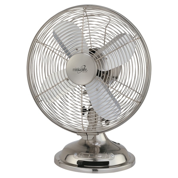 MinkaAire Retro Retro 4 Blade 10" Portable Fan - 3 Speed