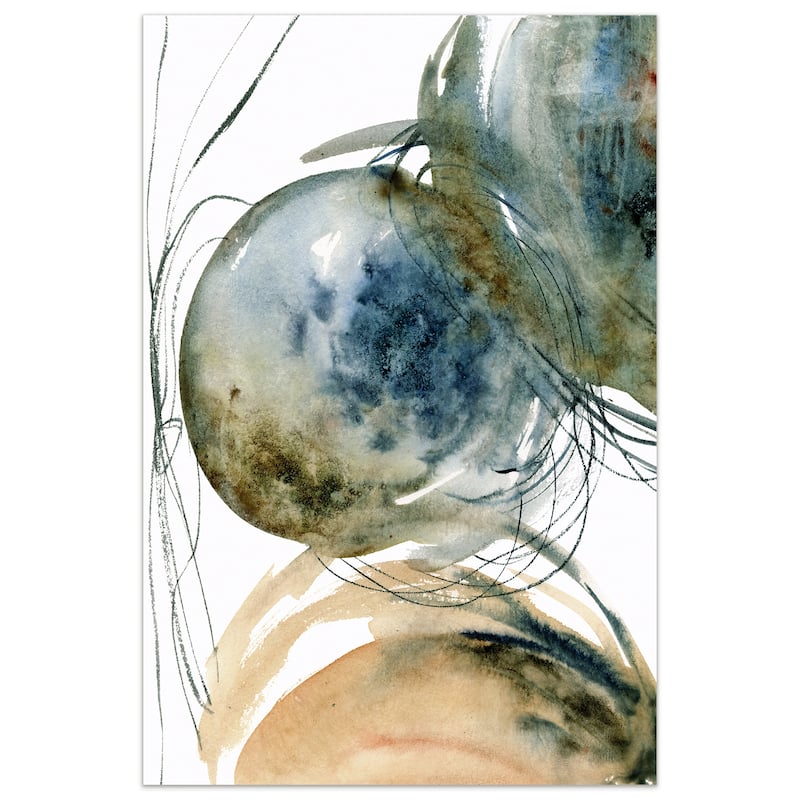 Empire Art"Hibernation I" Frameless Tempered Art Glass Wall Art - 32 x 48