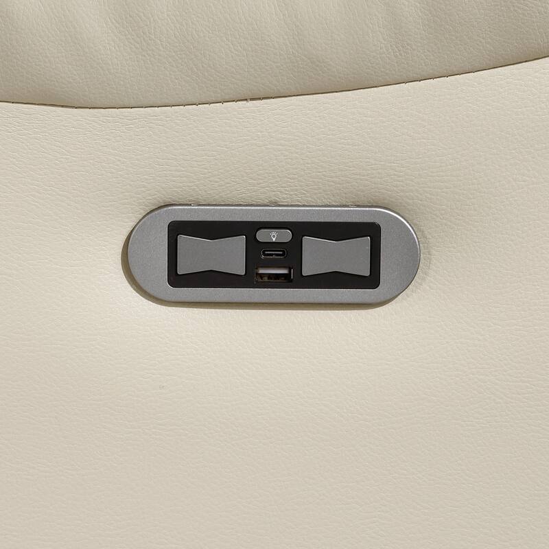 Ridge 40" Faux Leather Power Recliner - LED and Charging Ports