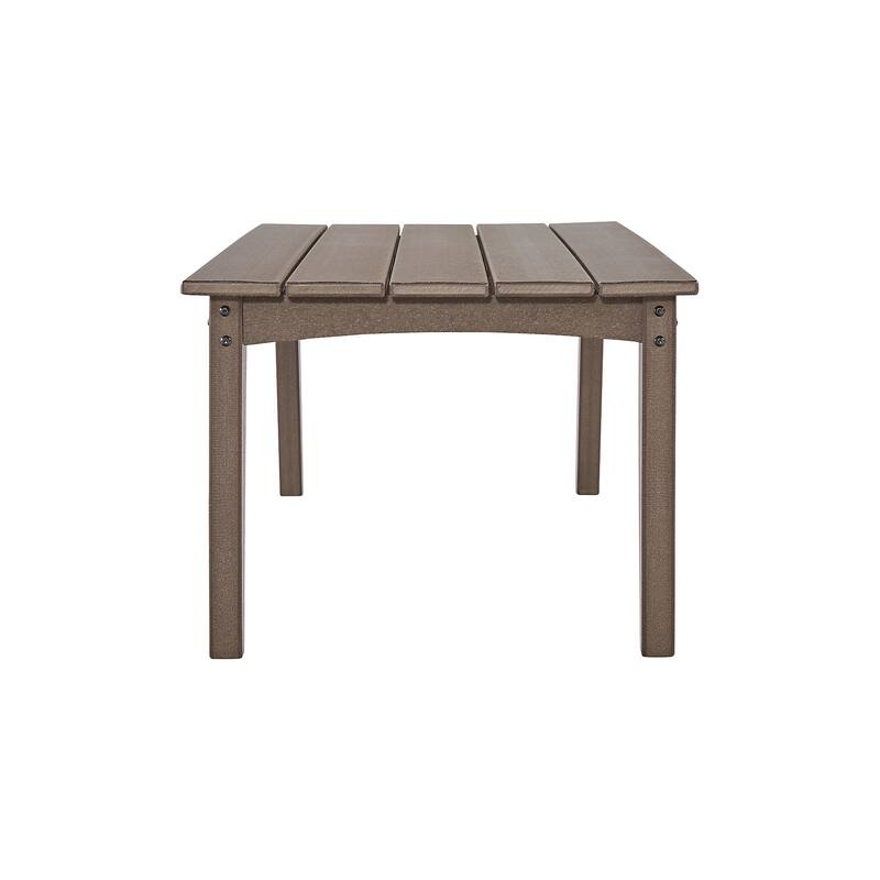 Signature Design by Ashley Emmeline Rectangular Outdoor Poly All Weather Cocktail Table - 48"W x 24"D x 18"H