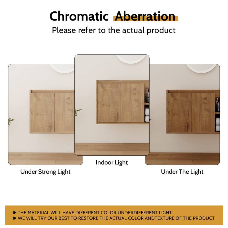 24/30 Inch Bathroom Vanity Cabinet with Soft Close Door and Shelf (Without Sink)