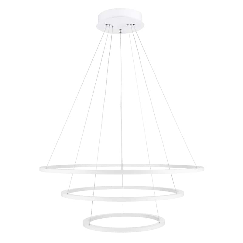 Chalice LED Chandelier With White Finish