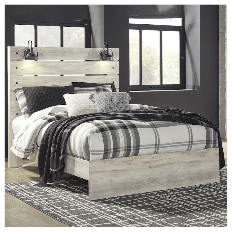 Cambeck Whitewash Panel Bed