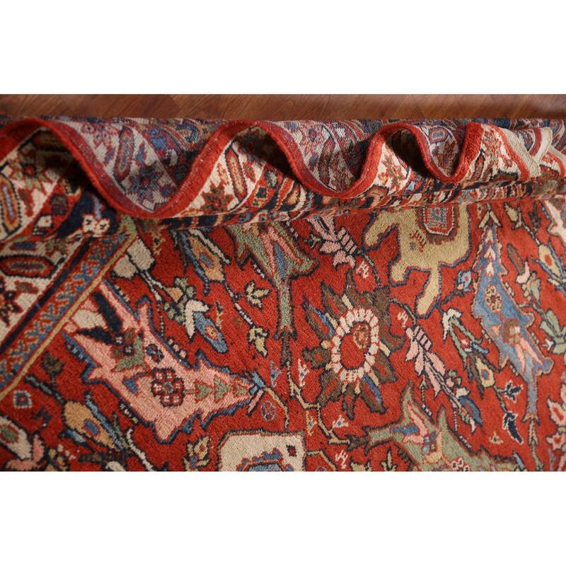 Pre-1900 Antique Sultanabad Ziegler Persian Rug Handmade Wool Carpet - 11'6" x 16'8"