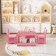 preview thumbnail 1 of 18, Kids Art Table and Chair Set, 3 in 1 Activity Table with 2 Chairs Pink