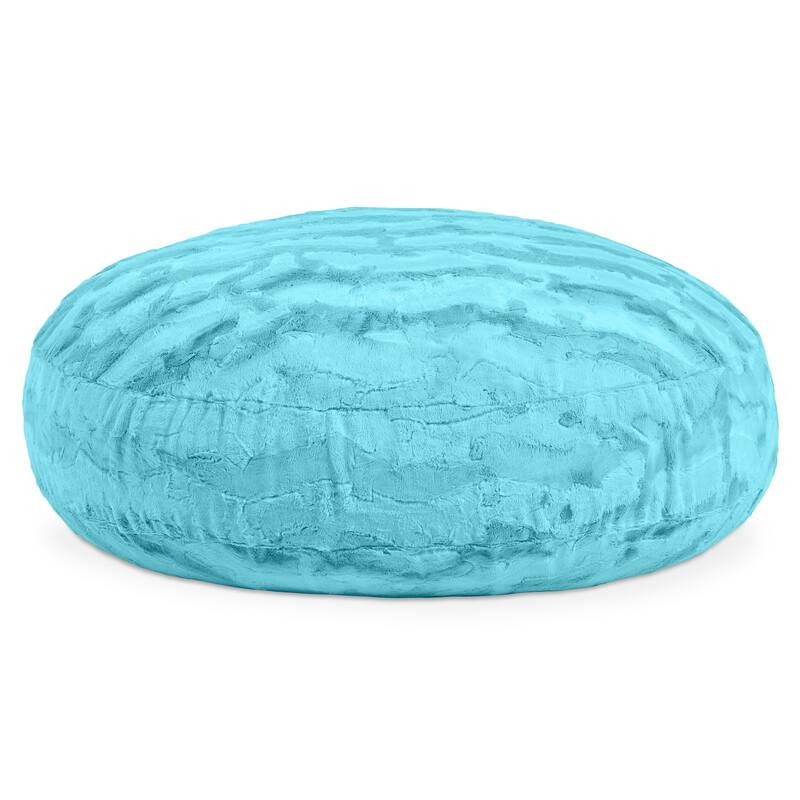 Jaxx Cocoon 4 Foot Kids Bean Bag Chair and Crash Pad - Faux Fur