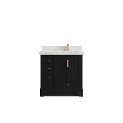 Willow Collections 36 in. W x 22 in. D Alys Right Offset Sink Bathroom Vanity with Countertop