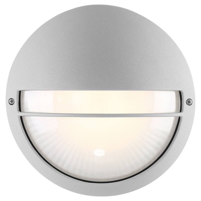 Access Lighting Clifton LED Round Outdoor Marine Grade Bulkhead with Opal Glass