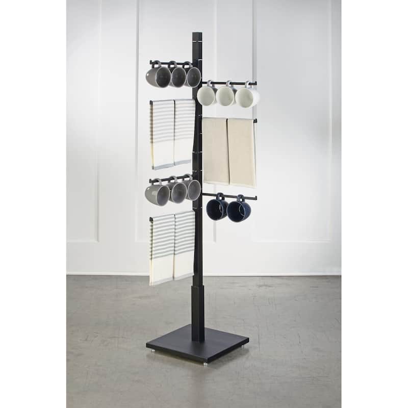 4 Sided Garment Rack with 12 Arms