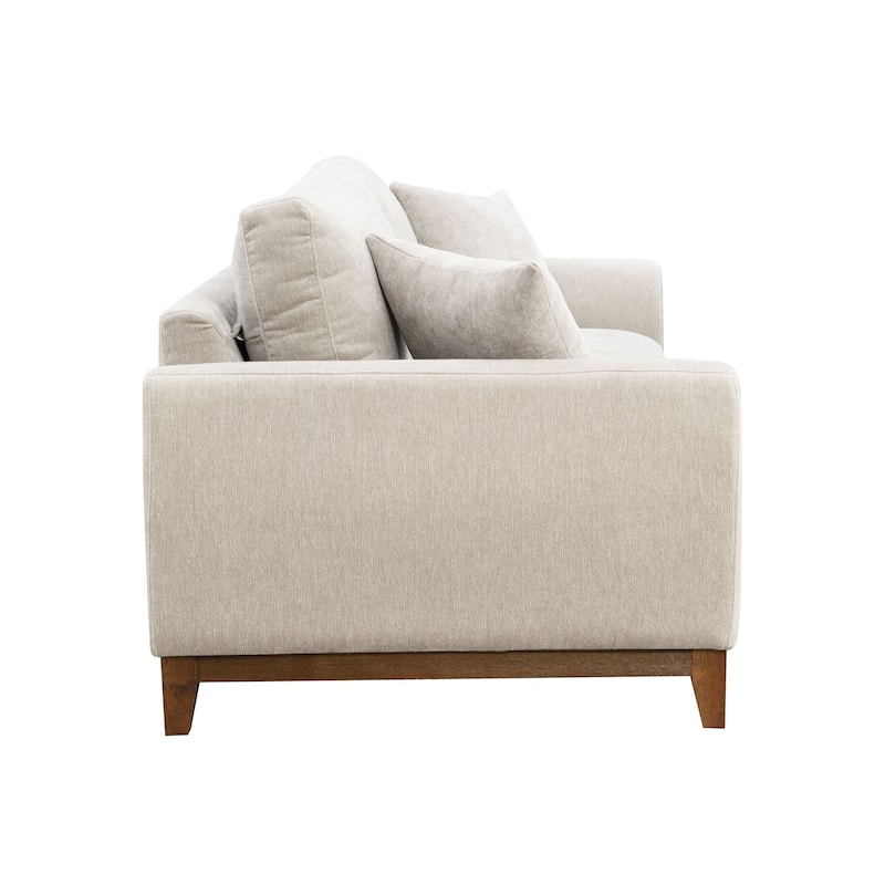 Furniture of America Lurek Mid Century Modern OEKO TEX Chenille Sofa