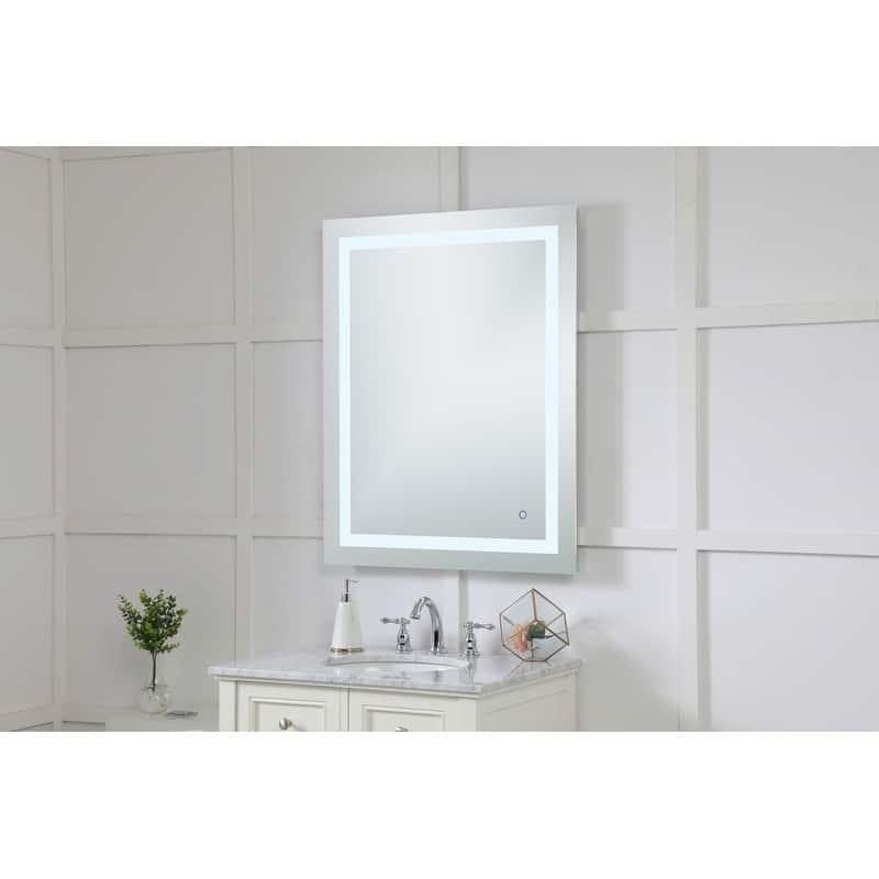Avalon 30" x 40" Hardwired LED mirror - Silver