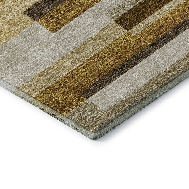Premium Washable Super Soft Stripes Stacked Mayfield Rug